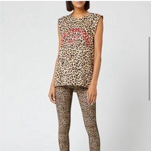 The Upside Leopard Print Muscle Tank Top size 4
